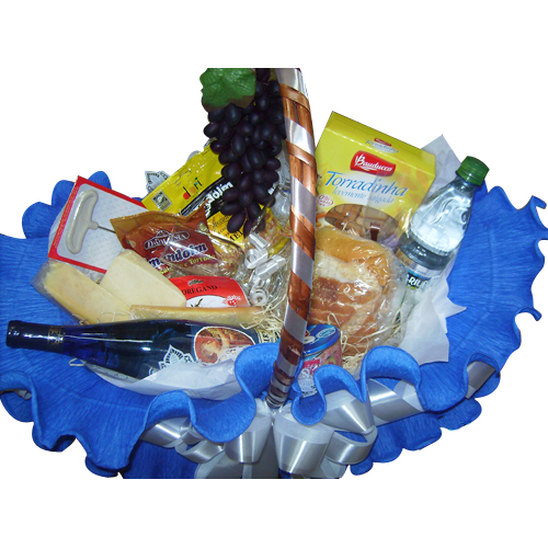 Cesta de Queijos e Vinhos